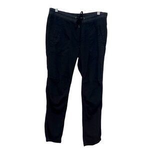 James Perse Black Drawstring Waist Slim Fit Jogger Pants Size Medium